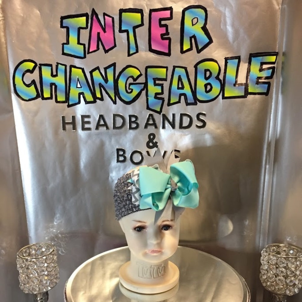 Infants and girls interchangeable headbands & bows